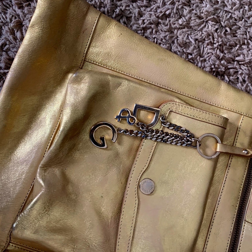 Dolce and Gabbana gold purse